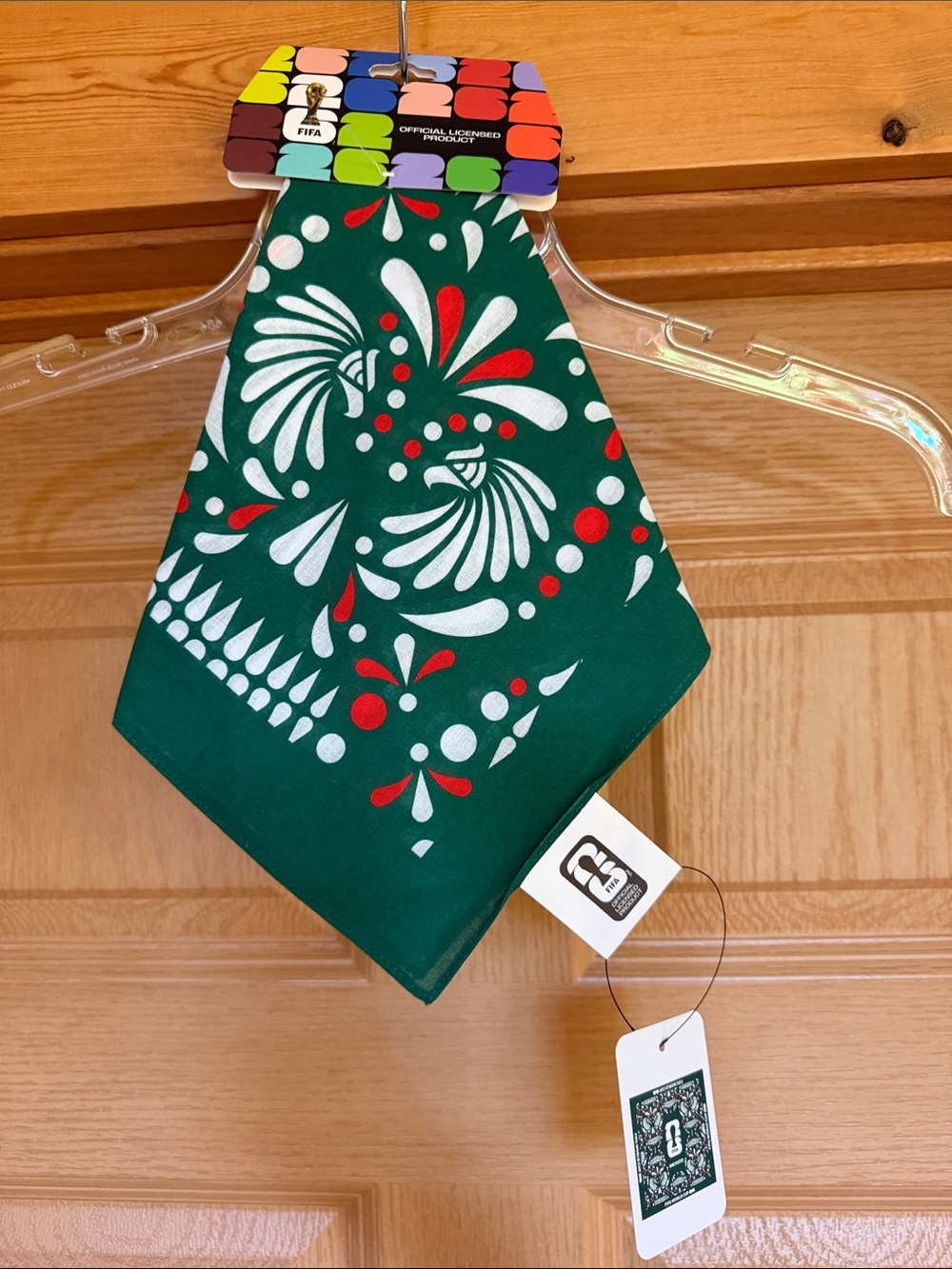 Mexico FIFA Green Bandana Bandana with White & Red